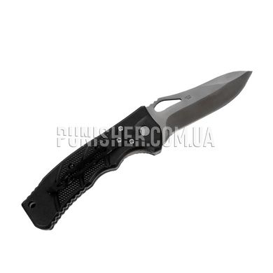 Нож Ganzo G619, Черный, Нож, Складной, Гладкая
