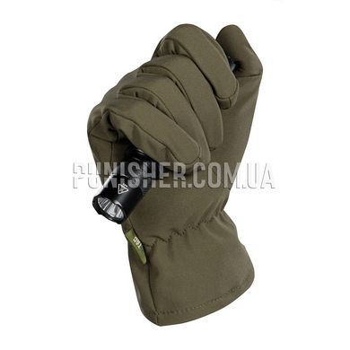 M-Tac Winter Soft Shell Gloves Olive, Olive, Small