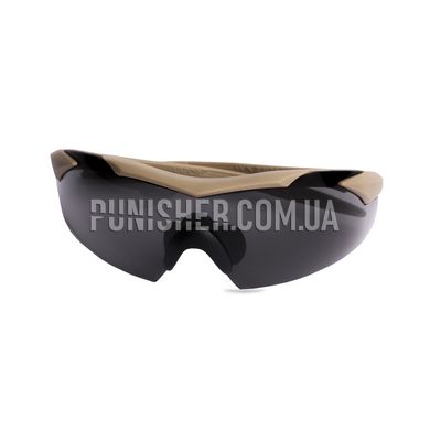 Тактичні окуляри Wiley-X Vapor 3 лінзовий комплект, Tan, Бурштиновий, Прозорий, Димчастий, Окуляри