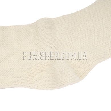US Army DSCP Wool Socks, White, 11 US, Winter