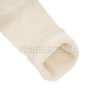 US Army DSCP Wool Socks, White, 11 US, Winter