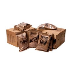 US military food ration MRE - box of 12 pieces, Coyote Brown