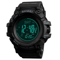 Skmei Processor Watch with compass, Black, Barometer, Alarm, Date, Day of the week, Month, Compass, Pedometer, Backlight, Stopwatch, Fitness tracker, Chronograph, Tactical watch