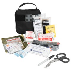 NAR Door Panel Kit Basic, Black, Gauze for wound packing, Elastic bandage, Medical scissors, Occlusive dressing, Turnstile