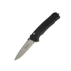 Ganzo G716S Knife, Black, Knife, Folding, Half-serreitor