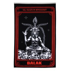 Balak Wear "Nil Inultum Remanebit" Flag, Black