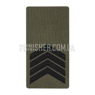 Погон M-Tac на липучке Старший сержант (вышивка) Ranger Green, Olive Drab, Cordura, Старший сержант