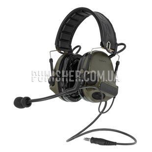 Активна гарнітура 3M Peltor ComTac V, Olive, З наголів'єм, 23, Comtac V, 2xAAA, Single