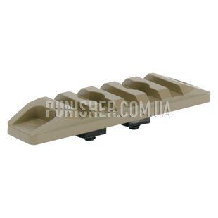 KPYK CRC 9021 Picatinny Rail for 5 slots with M-Lok Mount, Coyote Tan, M-Lok, Bracket