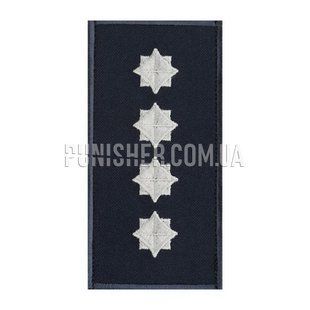 Погон на липучке ДСНС Капитан, Navy Blue, ГСЧС, Капитан