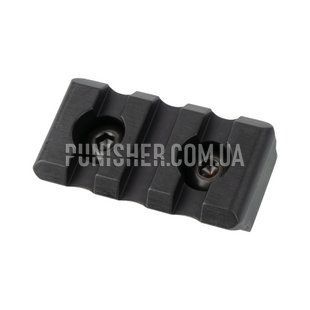 Планка Пикатинни КРУК на 3 слота АНОД с креплением M-Lok, Черный, M-Lok, Кронштейн