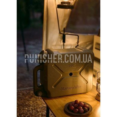 Каністра для води Naturehike CNH22CJ018 20 літрів, Dark Olive, Каністра для води