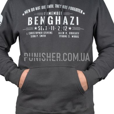 Nine Line Apparel Benghazi Hoodie, Dark Grey, Small