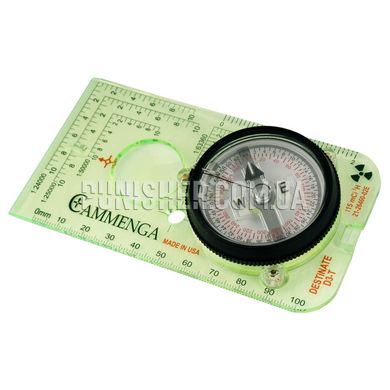 Компас Cammenga Tritium Protractor Compass D3-T з трітієвим підсвічуванням, Зелений, Пластик, Тритій