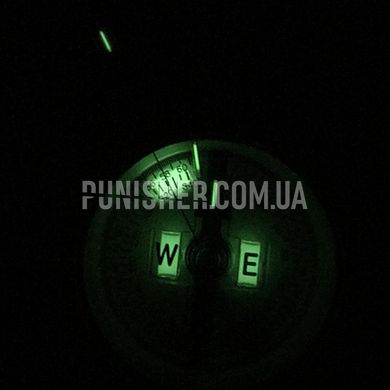 Компас Cammenga Tritium Protractor Compass D3-T с тритиевой подсветкой, Зелёный, Пластик, Тритий