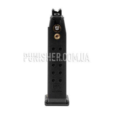 Магазин страйкбольний Umarex для Glock 19 на 20 кульок (Green Gas), Чорний, Газовий, Glock, Метал