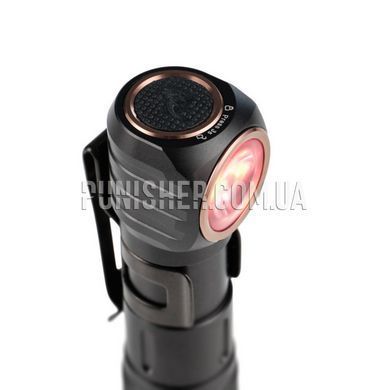 Налобний тактичний ліхтар Fenix Scout (HM23 V2.0) Limited Edition, Чорний, Налобний, Ручний, Акумулятор, Батарейка, USB, Білий, Червоний