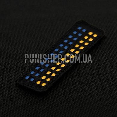 M-Tac Flag of Ukraine 25x80 Laser Cut Patch, Black, Cordura, No
