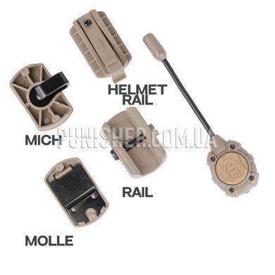 Night Evolution MPLS-1 Modular Personal Lighting System, DE, Helmet headlight, Battery, White, 10