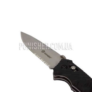 Нож Ganzo G716S, Черный, Нож, Складной, Полусеррейтор