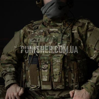 GRAD Detachable Flap 3 Mag Pouch on the AVS plate carrier, Multicam, 3, Velcro, AR15/М4, For plate carrier, .223, 5.56, Cordura