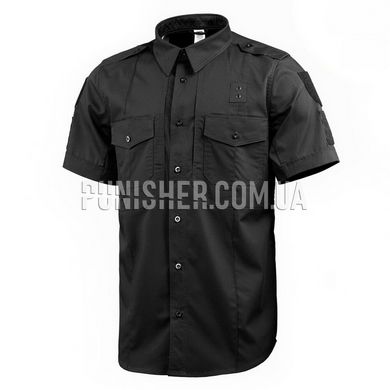 M-Tac Police Light Flex Short Sleeve Shirt, Black, Medium