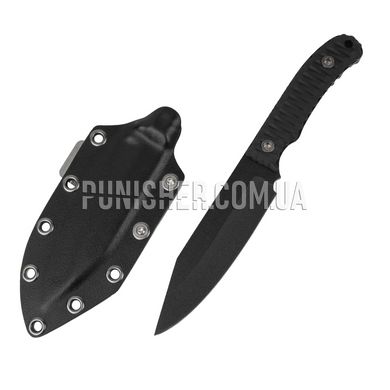 Blade Brothers Knives Hirdman Tactical Knife, Black, Knife, Fixed blade, Smooth