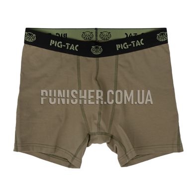 P1G-TAC Punisher Combat Boxers, Olive Drab, Small