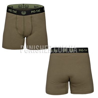 P1G-TAC Punisher Combat Boxers, Olive Drab, Small