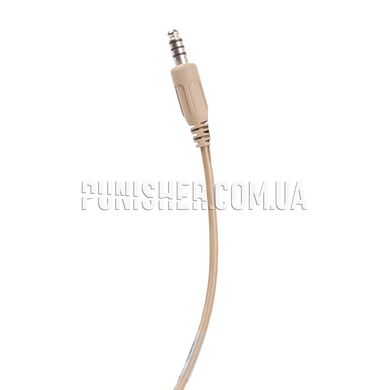 Ops-Core AMP Stereo U174 27" Downlead Cable, Tan, Headset, Ops-core AMP, Other