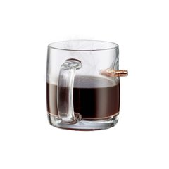 Кофейная чашка BenShot с пулей .308, Прозрачный, Посуда из стекла