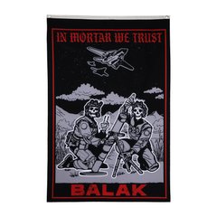 Balak Wear "In mortar we trust" Flag, Black
