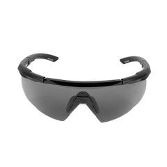 Тактические очки Wiley-X Saber Advanced с темной линзой, Черный, Дымчатый, Очки