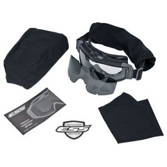 ESS Profile TurboFan Goggle, Black, Transparent, Smoky, Mask