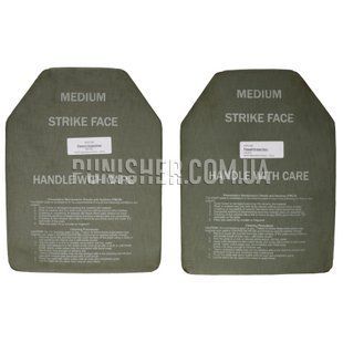 Керамические бронепластины ESAPI REV.G - Medium, Olive, Бронепластины, 6, Medium, Керамика, NIJ IV