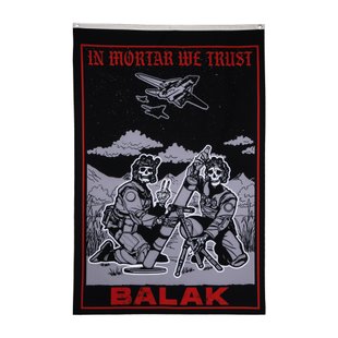 Флаг Balak Wear "In mortar we trust", Черный