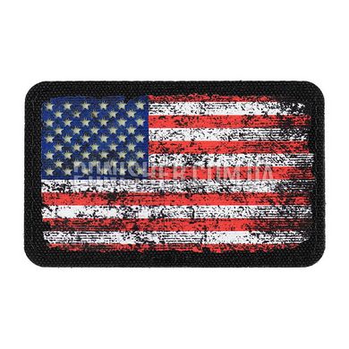 M-Tac Flag of USA vintage (80x50 mm) Patch, Red, Cordura