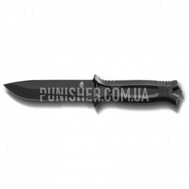 Gerber Strongarm Fixed Blade Serrated Knife, Black, Knife, Fixed blade, Half-serreitor