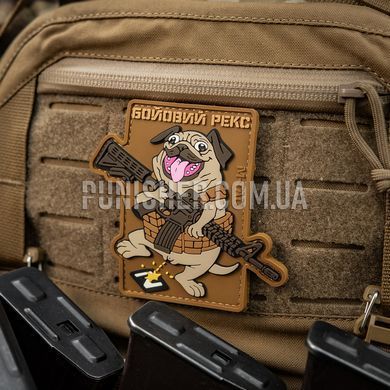 Нашивка M-Tac Бойовий Рекс (PVC), Coyote Brown, ПВХ, Ні