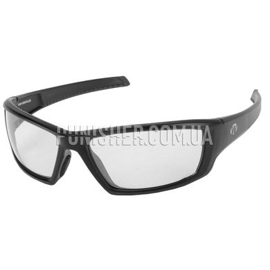 Walker’s IKON Vector Glasses with Clear Lens, Black, Transparent, Goggles