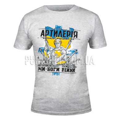 4-5-0 Artillery, We Are the Gods of War T-shirt, Grey, Small