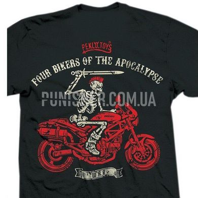 Peklo.Toys Four Bikers of the Apocalypse "War" T-shirt, Black, Medium