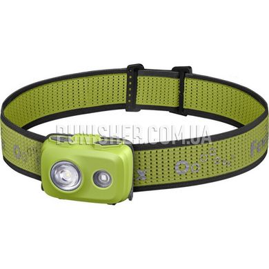 Fenix HL16 AAA Headlamp, Green, Headlamp, Battery, White, Red, 450