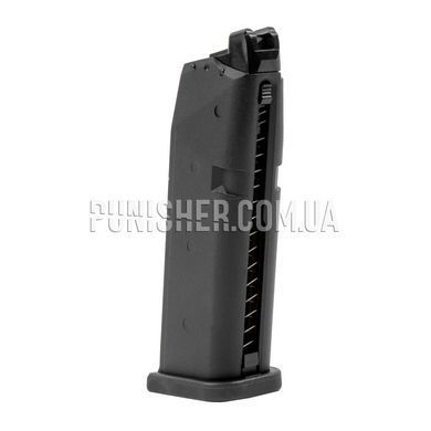 Магазин страйкбольний Umarex для Glock 17 на 23 кульки (Green Gas), Чорний, Газовий, Glock, Метал