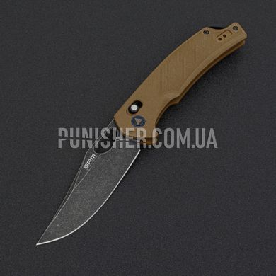 Ніж складаний SRM Retriever 9201, Coyote Brown, Ніж, Складаний, Гладкий
