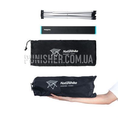 Стіл розкладний Naturehike NH19Z008-Z 41 х 34.5 х 29 см, Чорний, Стіл