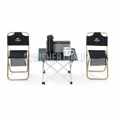 Стіл розкладний Naturehike NH19Z008-Z 41 х 34.5 х 29 см, Чорний, Стіл