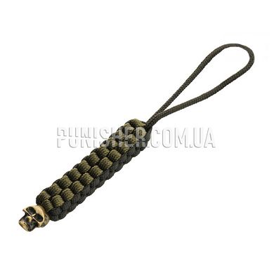 M-Tac Cuboid Skull Lanyard, Olive/Black, Lanyard