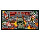 Патч PSDinfo &laquo;Work and Travel Target&raquo; ПВХ, Червоний, ПВХ, Ні