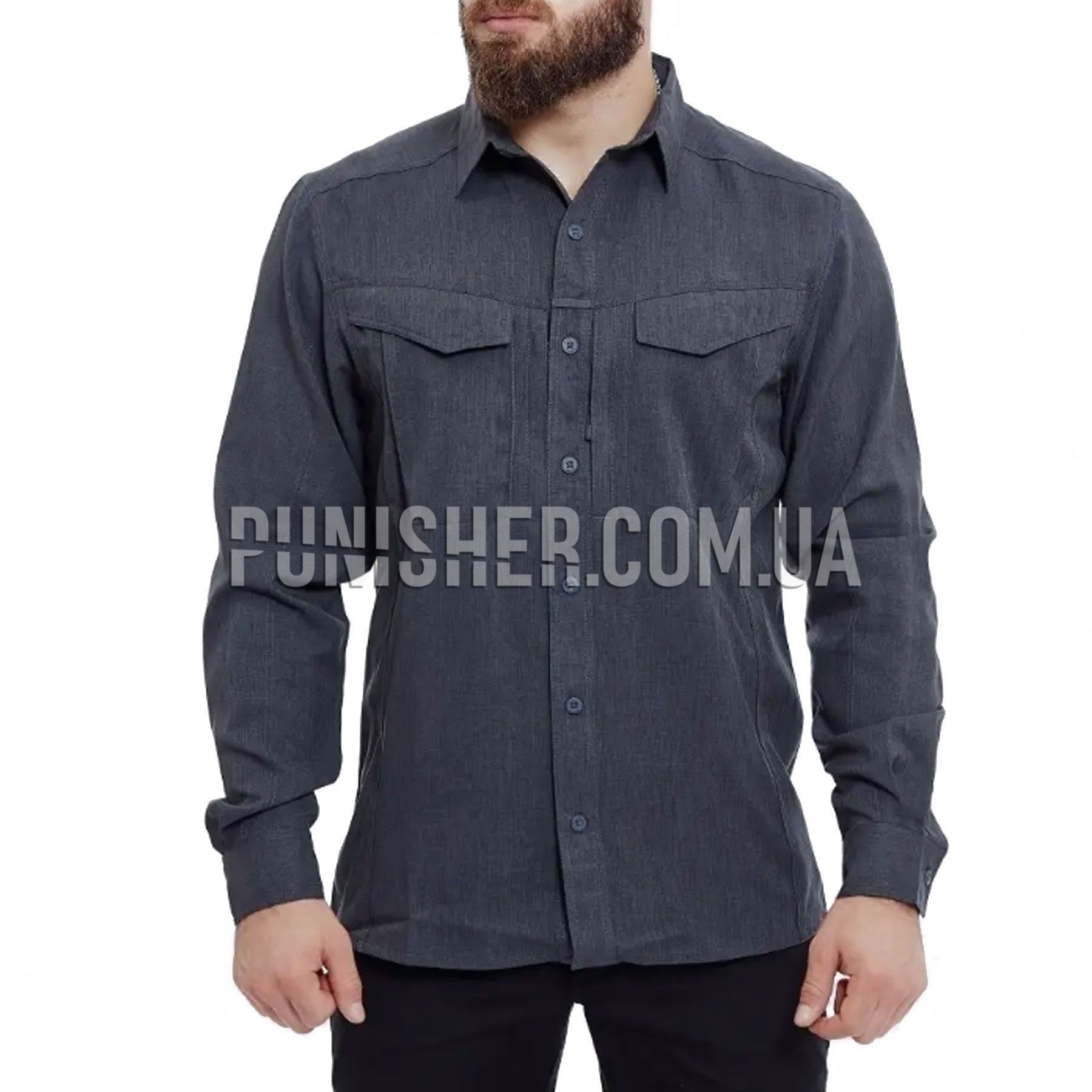 Helikon-Tex Heren Defender Mk2 Gentleman Overhemden Lange Mouw Melange Licht Blauw maat L Helikon-Tex Heren Defender Mk2 Gentleman Overhemden Lange Mouw Melange Licht Blauw maat L